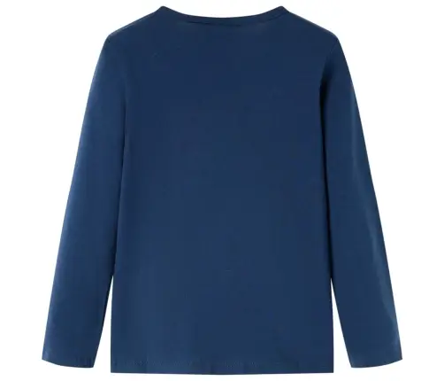 Vaikiški Marškinėliai Ilgomis Rankovėmis, Tamsiai Mėlyni, 104 Dydžio