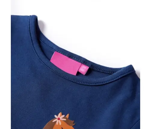 Vaikiški Marškinėliai Ilgomis Rankovėmis, Tamsiai Mėlyni, 104 Dydžio
