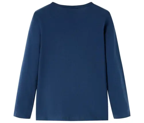 Vaikiški Marškinėliai Ilgomis Rankovėmis, Tamsiai Mėlyni, 140 Dydžio
