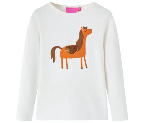 Bērnu Krekls Ar Garām Piedurknēm, Smilšu Krāsa, 128