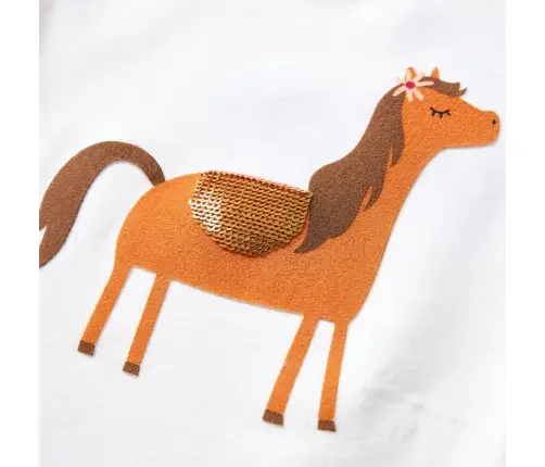 Bērnu Krekls Ar Garām Piedurknēm, Smilšu Krāsa, 128