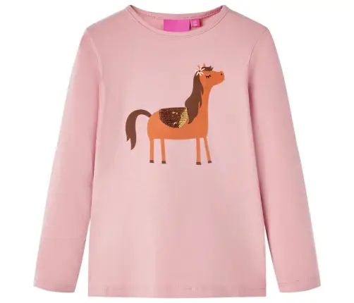 Pikkade Varrukatega Lastesärk, Heleroosa, 92