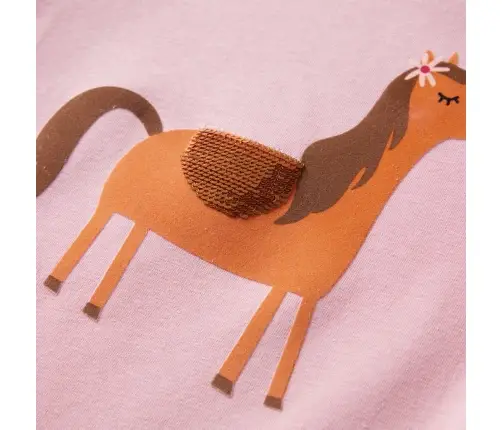 Pikkade Varrukatega Lastesärk, Heleroosa, 128