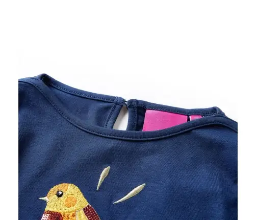 Pikkade Varrukatega Lastesärk, Tumesinine, 128