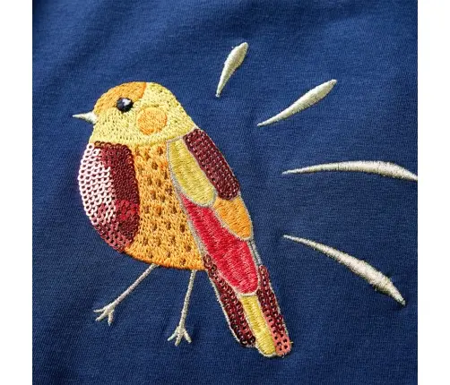 Pikkade Varrukatega Lastesärk, Tumesinine, 128