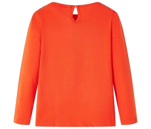 Bērnu Krekls Ar Garām Piedurknēm, Tumši Oranžs, 116