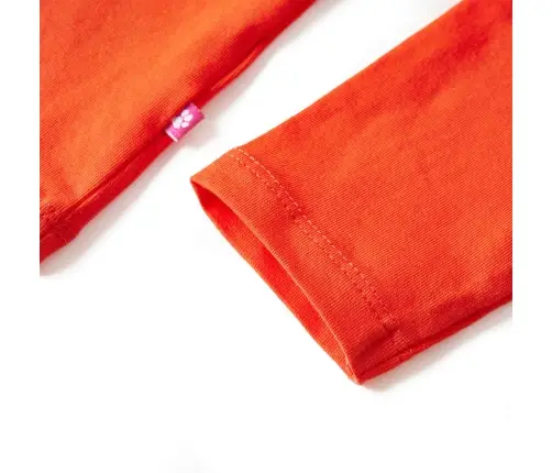 Bērnu Krekls Ar Garām Piedurknēm, Tumši Oranžs, 116