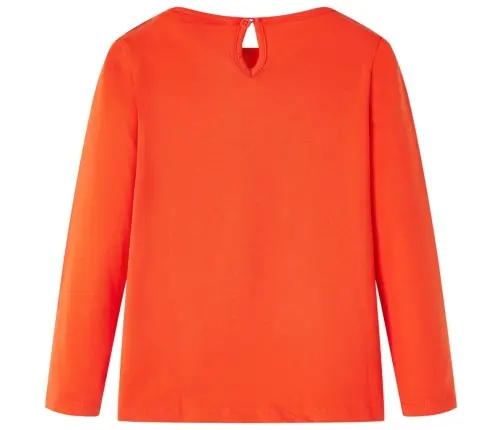 Pikkade Varrukatega Lastesärk, Tumeoranž, 140