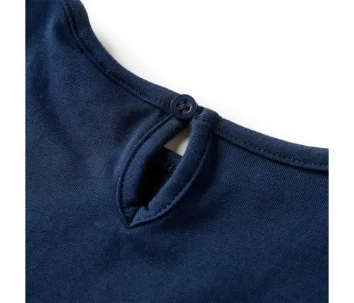 Vaikiški Marškinėliai Ilgomis Rankovėmis, Tamsiai Mėlyni, 128 Dydžio