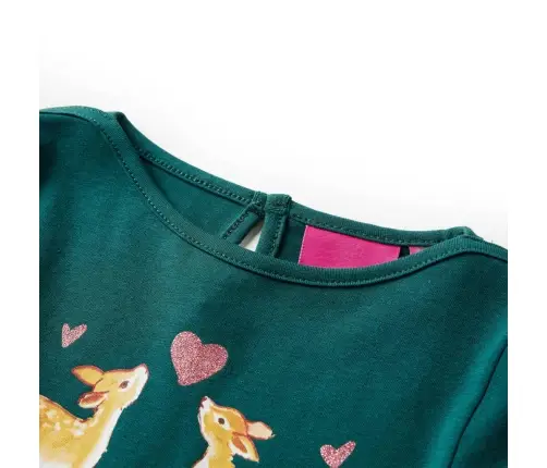 Pikkade Varrukatega Lastesärk, Tumeroheline, 128