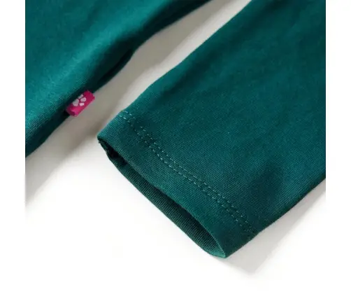 Vaikiški Marškinėliai Ilgomis Rankovėmis, Tamsiai Žali, 140 Dydžio