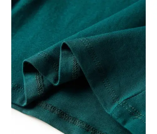 Vaikiški Marškinėliai Ilgomis Rankovėmis, Tamsiai Žali, 140 Dydžio