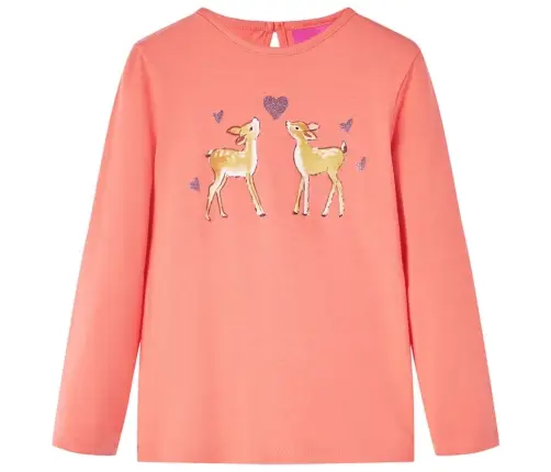 Pikkade Varrukatega Lastesärk, Korallroosa, 92