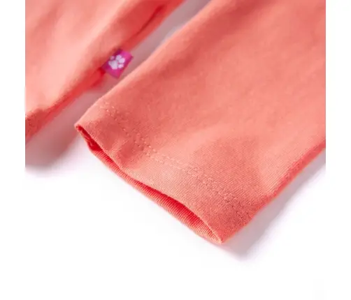 Pikkade Varrukatega Lastesärk, Korallroosa, 92