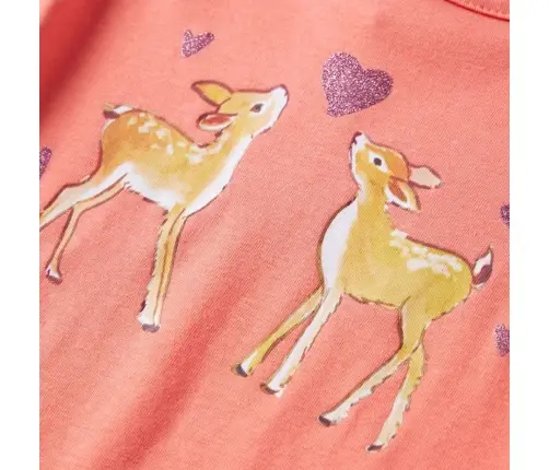 Vaikiški Marškinėliai Ilgomis Rankovėmis, Koralų, 116 Dydžio