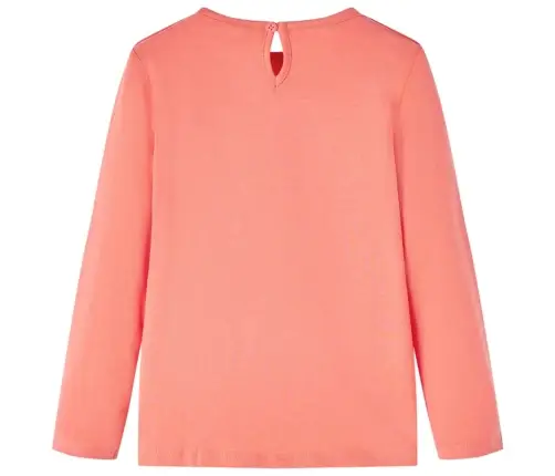 Vaikiški Marškinėliai Ilgomis Rankovėmis, Koralų, 128 Dydžio