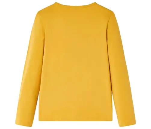 Bērnu Krekls Ar Garām Piedurknēm, Tumši Dzeltenbrūns, 104