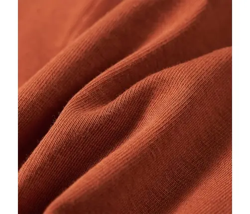 Bērnu Krekls Ar Garām Piedurknēm, Oranži Brūns, 140