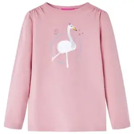 Vaikiški Marškinėliai Ilgomis Rankovėmis, Rožiniai, 116 Dydžio