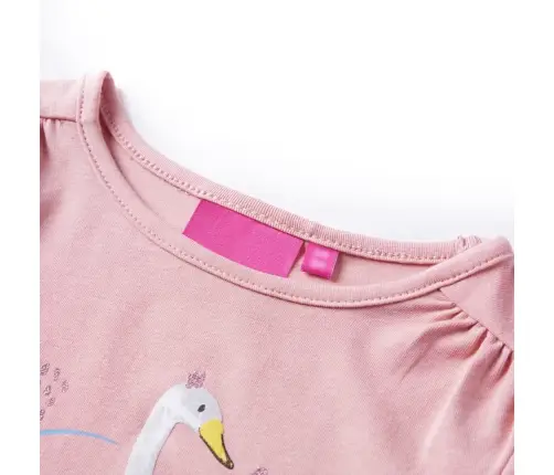 Pikkade Varrukatega Lastesärk, Heleroosa, 128