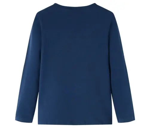 Bērnu Krekls Ar Garām Piedurknēm, Tumši Zils, 128