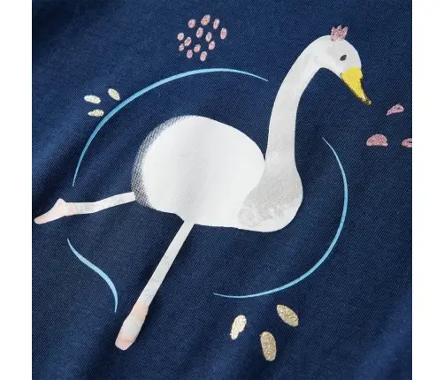 Bērnu Krekls Ar Garām Piedurknēm, Tumši Zils, 128