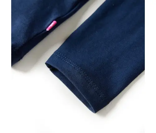 Bērnu Krekls Ar Garām Piedurknēm, Tumši Zils, 128