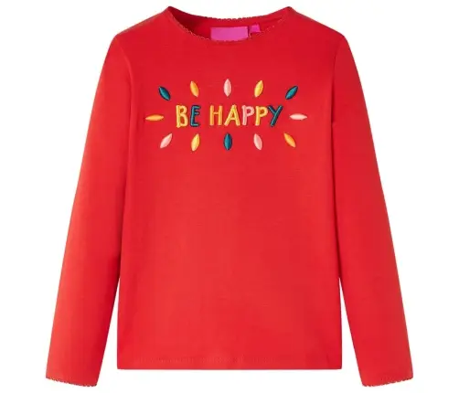 Bērnu Krekls Ar Garām Piedurknēm, Sarkans, 128