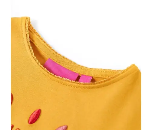 Bērnu Krekls Ar Garām Piedurknēm, Dzeltenbrūns, 92