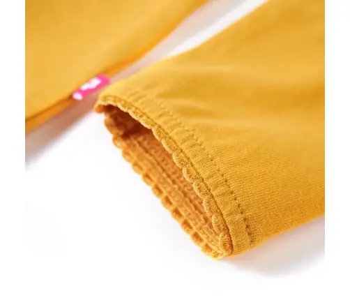 Bērnu Krekls Ar Garām Piedurknēm, Dzeltenbrūns, 92