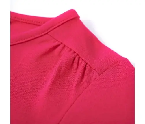 Vaikiški Marškinėliai Ilgomis Rankovėmis, Ryškiai Rožiniai, 128 Dydžio