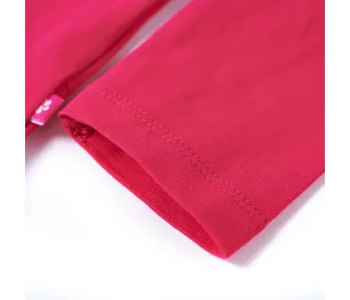 Vaikiški Marškinėliai Ilgomis Rankovėmis, Ryškiai Rožiniai, 128 Dydžio