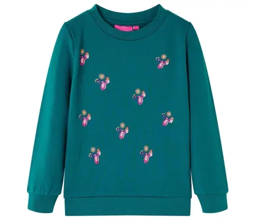 Vaikiškas Sportinis Megztinis, Tamsiai Žalios Spalvos, 116 Dydžio