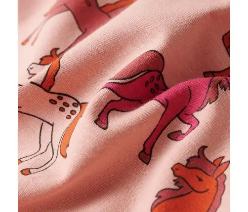 Bērnu Pidžama Ar Garām Piedurknēm, Gaiši Rozā, 104