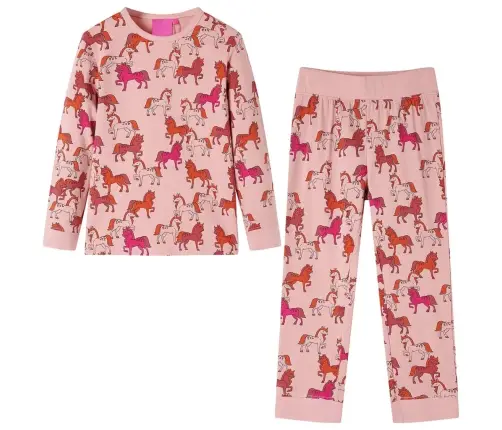 Bērnu Pidžama Ar Garām Piedurknēm, Gaiši Rozā, 116