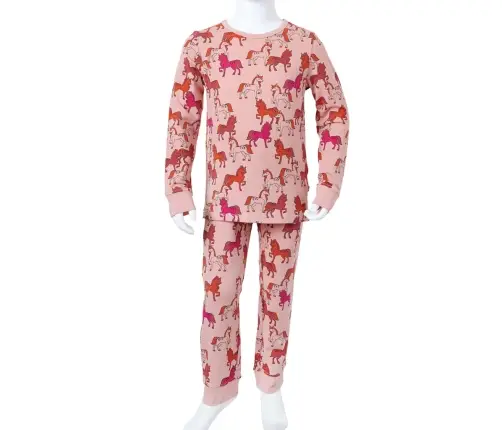 Bērnu Pidžama Ar Garām Piedurknēm, Gaiši Rozā, 116
