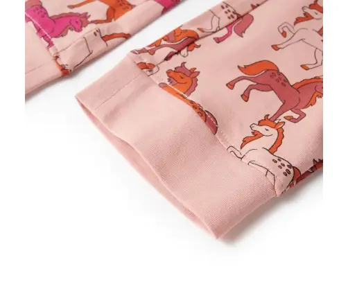 Bērnu Pidžama Ar Garām Piedurknēm, Gaiši Rozā, 116