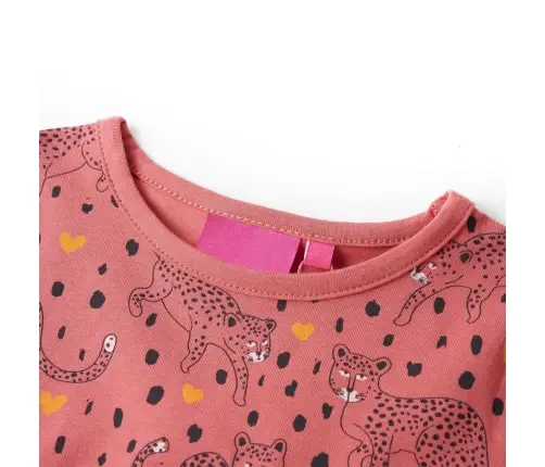 Vaikiška Pižama Ilgomis Rankovėmis, Sendinta Rožinė, 116 Dydžio