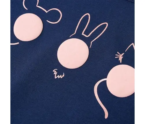 Bērnu Krekls Ar Garām Piedurknēm, Tumši Zils, 128