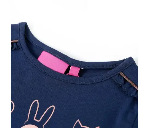 Vaikiški Marškinėliai Ilgomis Rankovėmis, Tamsiai Mėlyni, 140 Dydžio