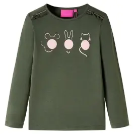 Pikkade Varrukatega Lastesärk, Khaki, 92