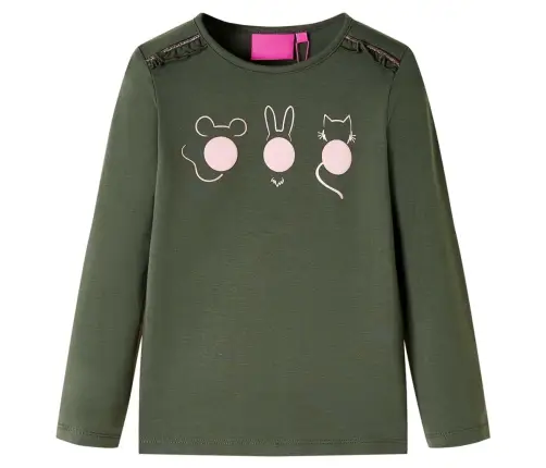 Pikkade Varrukatega Lastesärk, Khaki, 104