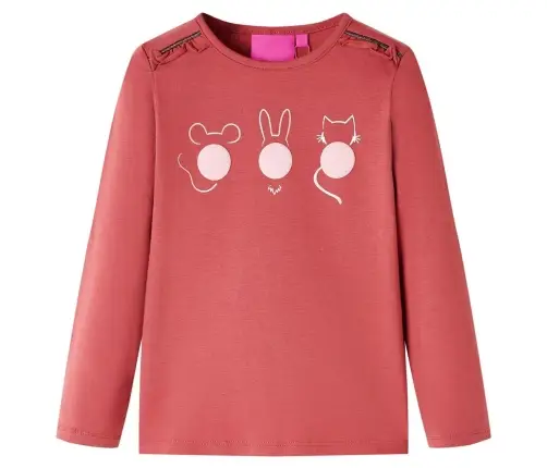 Bērnu Krekls Ar Garām Piedurknēm, Rozā, 116