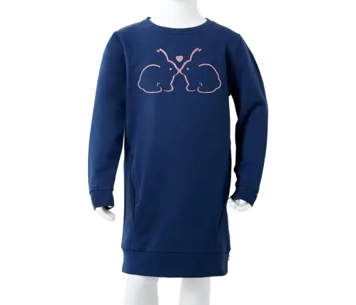 Bērnu Džemperkleita, Tumši Zils, 116