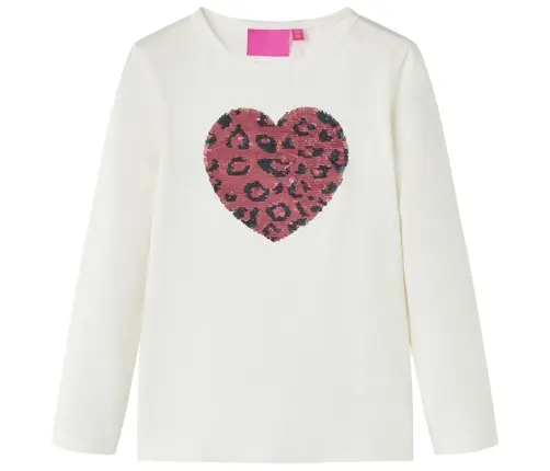 Vaikiški Marškinėliai Ilgomis Rankovėmis, Ekru Spalvos, 116 Dydžio