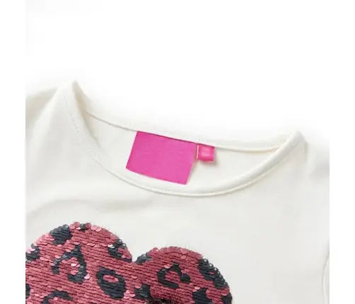 Vaikiški Marškinėliai Ilgomis Rankovėmis, Ekru Spalvos, 116 Dydžio