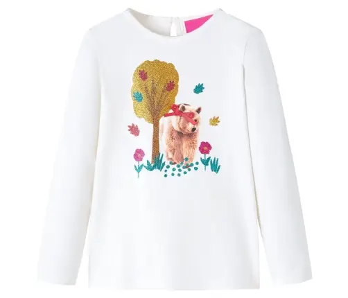 Bērnu Krekls Ar Garām Piedurknēm, Smilšu Krāsa, 128