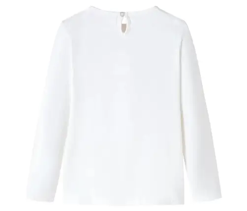 Vaikiški Marškinėliai Ilgomis Rankovėmis, Ekru Spalvos, 140 Dydžio