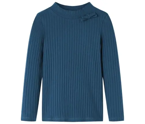 Pikkade Varrukatega Lastesärk, Soonikkoes, Tumesinine, 92