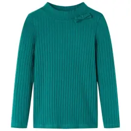 Pikkade Varrukatega Lastesärk, Soonikkoes, Tumeroheline, 104